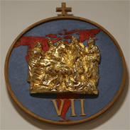 Detalle de Estación de Via Crucis para OMP Santarrufina via crucis, trabajos especiales, santarrufina