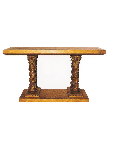 Mesa de altar en madera de pino