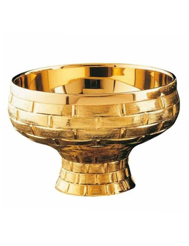 Copón-Patena en metal dorado
