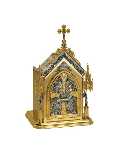 Tabernacle with lamb and seven seals motifs
