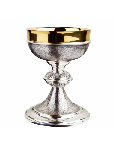 Chalice and Paten classic hammering